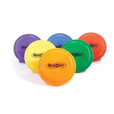 GameCraft Plastic Flying Discs, 9" Set of 6