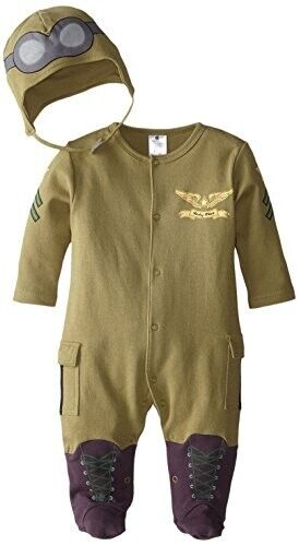 Baby Aspen Big Dreamzzz Baby Military Pilot 2-Piece Layette Costume Gift Set