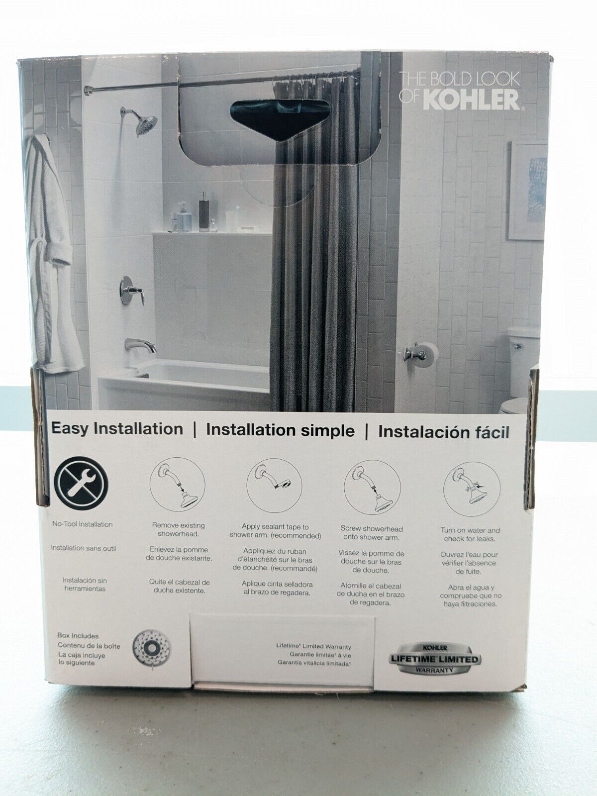 *2 Pack - Kohler Chrome - Rally®1.75 gpm multifunction showerhead K-R21497-G-CP