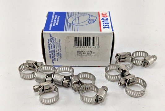 Carquest 62602 Size 4 (1/4" - 5/8" Clamping Diameter) hose clamps -- Box of 10