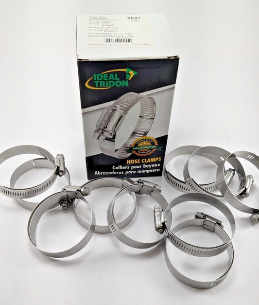 Carquest 6532 1" - 1/8" hose clamps -- Box of 10