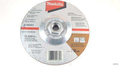 Makita OEM A-96001 6" X 1/4" X 5/8-11" Hubbed Inox Grinding Wheel